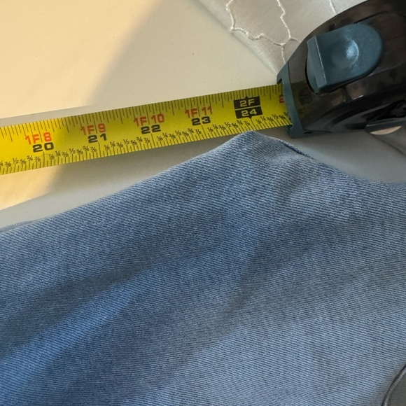 Driftwood Women's Cropped Jeans Size 28 Blue Candace Mid Waist Straight Hem Leg - Picture 12 of 12